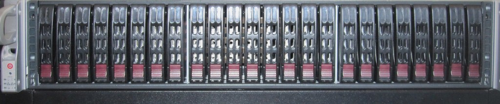 SC216E1-R900 Front View of Hot Swap Bays