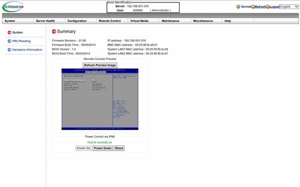 Supermicro X10DRH-CT - IPMI