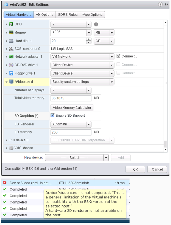 NVIDIA GRID M40 VMware vDGA