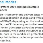 Intel Optane PMem 200 Data Sheet Memory Mode