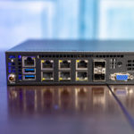 Supermicro E300 9D 4CN8TP Rear Ports