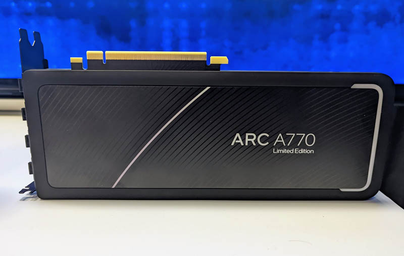 Intel Arc A770 Back Side LP