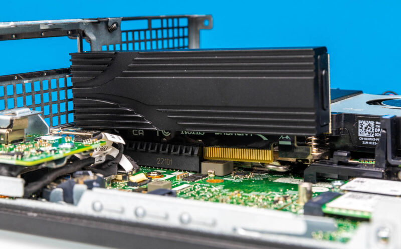 Sabrent M.2 NVMe SSD To PCIe Gen5 X16 AIC In Dell Precision 3260 Compact